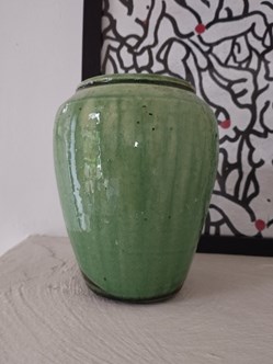 Terre cuite - Vase Myanmar émaillé