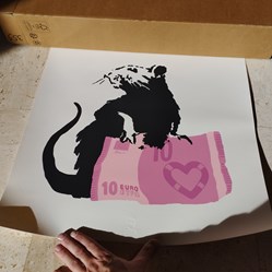 Affiche - Banksy Humanité Collection rat Roubaix