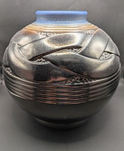 Céramique - Vase Saint-Clément boule art deco