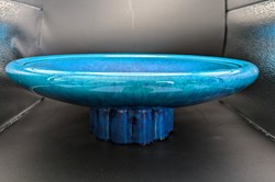 Céramique - Coupe Paul Millet en céramique bleu
