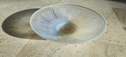 Verre opalescent - Coupe à décor géométrique