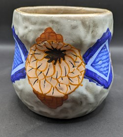 Céramique - Vase Dage Art déco à décor floral