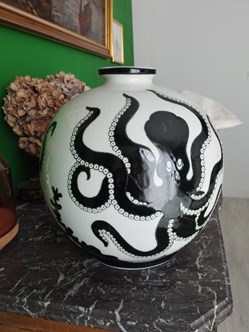Céramique - Vase Keralouve pieuvre boule