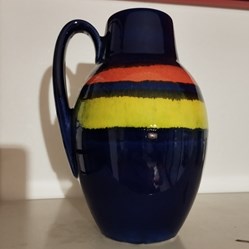 Céramique - Pichet Germany bleu jaune rouge