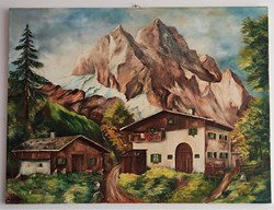 1967 - Le Mont Blanc et les chalets