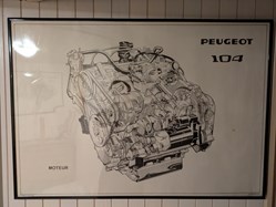 Affiche - Peugeot 104 GL (5 affiches)