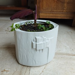 Porcelaine biscuit - Cache pot Georges Boyer Studio