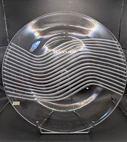 Verre moulé pressé - Plat Lalique
