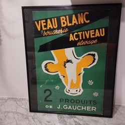 Affiche cartonnée - Veau Blanc Activeau