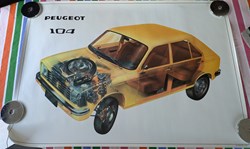Affiche - Peugeot 104 GL