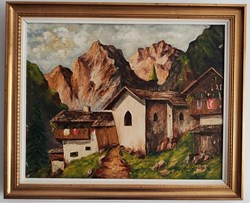 1976 - Le Mont Blanc et les chalets