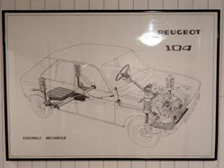 Affiche - Peugeot 104 GL (5 affiches)