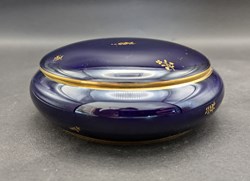 Porcelaine Sèvres - Pilulier bleu de Sèvres