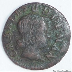 Charles II de Gonzague (1637-1665). Denier tournois