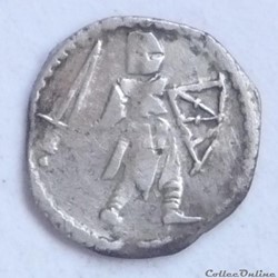 Bruges (XIIIème siècle). Maille muette ou petit denier anonyme