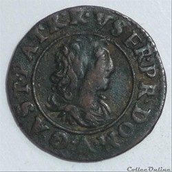 Gaston d'Orléans (1627-1650). Denier tournois