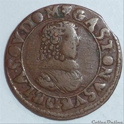 Gaston d'Orléans (1627-1650). Double tournois