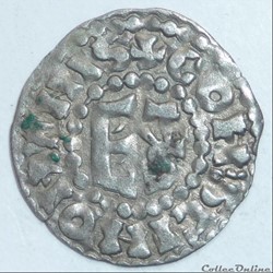 Type Herbert immobilisé ( XIIème siècle). Denier