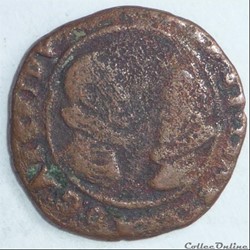 Albert et Isabelle (1598-1621). Double denier