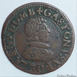 Gaston d'Orléans (1627-1650). Double tournois