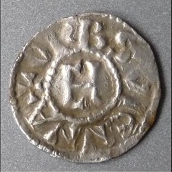 Henri Le Noir, roi de Bourgogne (1038-1056). Denier