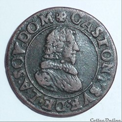 Gaston d'Orléans (1627-1650). Double tournois