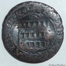 Louis de Berlaimont (1570-1596) . Denier