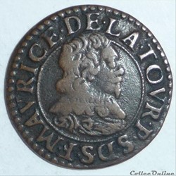 Frédéric-Maurice de la Tour (1623-1652). Double tournois