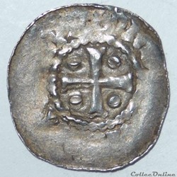 Thierry II (1005-1047) et Henri II (1002-1024). Denier