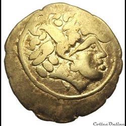Série 21 DT 143-1/4 de Statère d’or au cheval retourné, série B, à la lyre