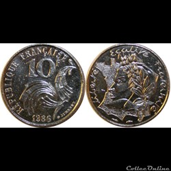 10 francs Jimenez 1986