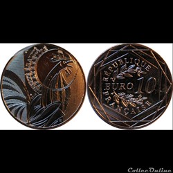 10 € Le Coq - Trilogie Année 2015