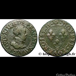 Louis XIII - Double Tournois - 1615 X