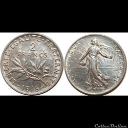 2 francs Semeuse 1916