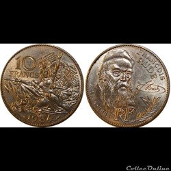 10 francs François Rude 1984