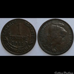 1 centime Daniel-Dupuis 1911