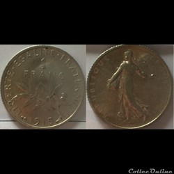 1 franc Semeuse 1915