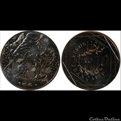 10 € Argent BE UEFA 2016