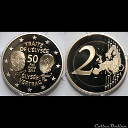 2 € comm. - Traité de l'Elysée - 2013