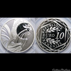 10 € Argent BE Coq 2015