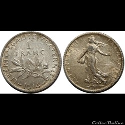 1 franc Semeuse 1914