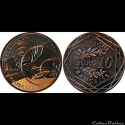 10 € Le Coq - Trilogie Année 2016