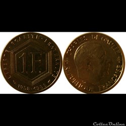 1 franc De Gaulle 1988