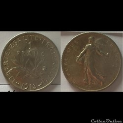 1 franc Semeuse 1913
