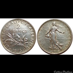 2 francs Semeuse 1915