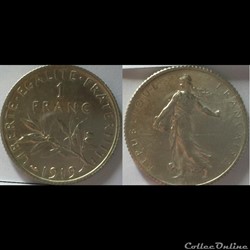 1 franc Semeuse 1919