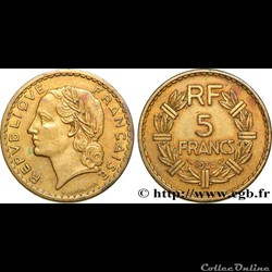 5 francs Lavrillier 1945