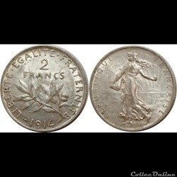 2 francs Semeuse 1914