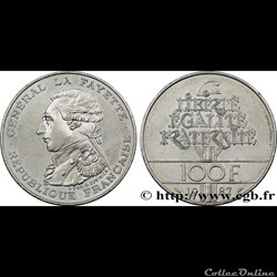 100 francs Égalité - La Fayette 1987