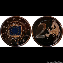 2 € comm. - 30 ans du drapeau euro. 2015
